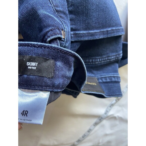 Express Jeans Womens 4R Skinny Mid Rise Stretch Dark Wash Blue Soft Playtime - Picture 11 of 14
